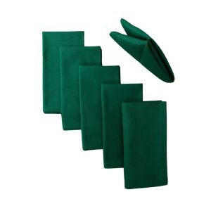 Комплект от 10 салфетки за маса Kotonia Home - 45x45 см, Damask Satin DeLux, 100% памук, Emerald Green 129576534