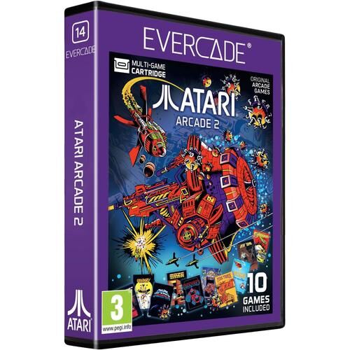 Evercade #14, Atari Arcade 2, 10 în 1, Retro, Jocuri multiple, Pachet software pentru jocuri 135911756