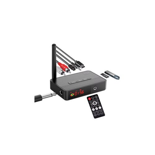 Bluetooth 5.3 NFC adó-vevő audio adapter, DAC átalakító, MP3 lejátszó,  Karaoke mikrofon bemenettel 129577620