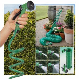 Furtun de grădină extensibil cu duză de pulverizare, 30 de metri lungime, 5 moduri de pulverizare, ușor de depozitat, udați grădina, terasa, balconul - Irigare