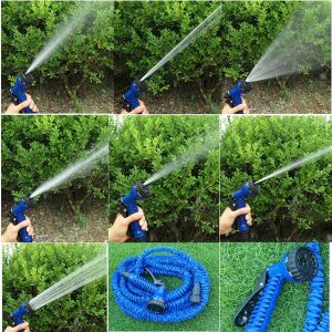 Furtun expandabil de grădină, Magic Hose, 30m, jet de apă, udare, grădină, gazon, spălarea mașinii, mai multe setări de pulverizare, ușor de utilizat, compact, ușor, durabil - Irigare