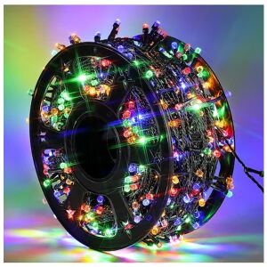 Impact Vision® 100 metri luminițe de Crăciun LED multicolore, 480 LED-uri, pentru interior și exterior, 8 moduri de iluminare, alimentare cu priză - Ghirlande luminoase
