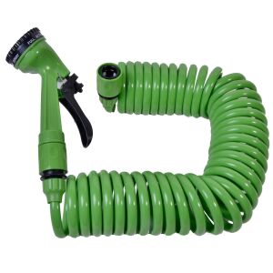 Furtun Extensibil cu Pistol si Accesorii, 7.5 m, Verde 139730045 - Irigare