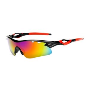 Ochelari pentru ciclism polarizati, Anti-UV 400, Marime universala, Rosu 129603366 - Ochelari de soare pentru barbati
