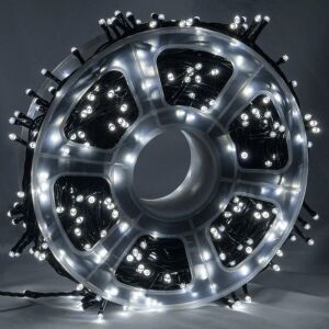 Luminițe de Crăciun GREATON 100m LED, alb rece, 8 moduri, liniare, rolă - Ghirlande luminoase