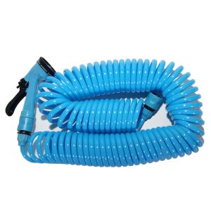 Zola furtun de grădină extensibil albastru cu duză de pulverizare și accesorii, 15 metri - Irigare