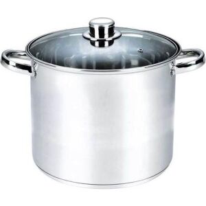 Oala cu capac Michelino XXL, 23 litri, 34 cm, otel inoxidabil, argintiu