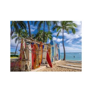 Hawaii Strand Szene mit Surfbrettern, Trefl 1000 Teile Puzzle - Trefl Puzzle