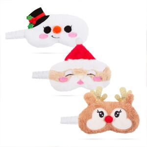 Karácsonyi szemmaszk - 19 cm - 3 féle 