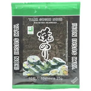Yaki Sushi Nori Tengeri algalapok 25g 10 lap 129818608 - Nemzetközi konyha