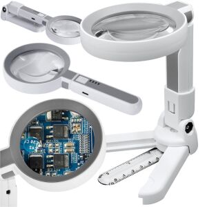 professzionális nagyítós lámpa, olvasásra, Kozmetika, elektronikai javításra