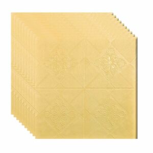 Macvi Sárga 3D Falpanelek - 10 Darabos Készlet - Tapéta