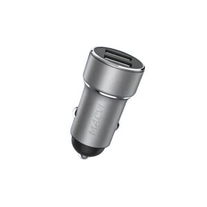 Autótöltő Macvi® osztó autós töltő, szivargyújtó aljzat, 2xUSB, 3.1A, 100W, gyors teljesítmény, Fekete