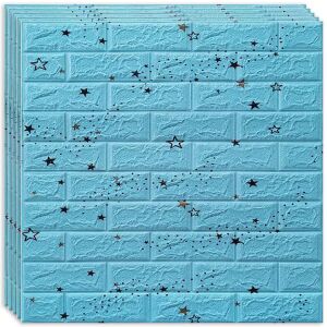 Macvi Kék Csillag Tégla 3D Falpanelek - Rakás nézet - Macvi