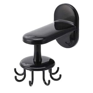 Macvi® Forgatható konyhai eszköztartó, 360°-ban állítható, fekete, 14,5 cm x 6,5 cm x 10,5 cm, nagy teherbírású