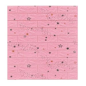 Macvi Rózsaszín Csillag Tégla 3D Falpanel - Macvi