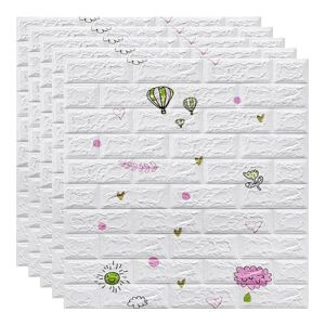 Macvi Hőlégballon tégla mintás 3D falpanelek, 200 darab - Macvi