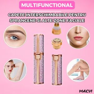 Macvi 2 az 1-ben arcepilátor cserélhető fejekkel és használati példákkal - Epilátor