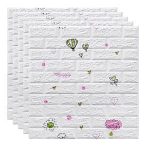 Macvi® 3D Öntapadós Tapéta, Hőlégballon Tégla Minta, 100 Darab - Macvi