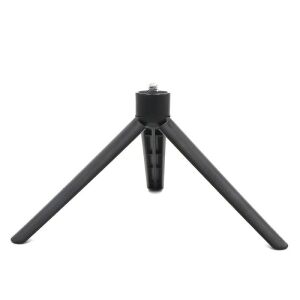 Macvi® Mini állvány mobiltelefonokhoz, fényképezőgépekhez és videokamerákhoz körkörös fénnyel, hordozható, összecsukható, ergonomikus, fekete színű