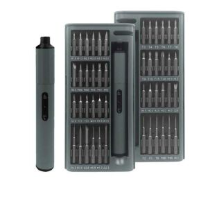 Macvi® 49 az 1-ben elektromos precíziós csavarhúzó készlet, újratölthető, vezeték nélküli, mobil javításokhoz, 400mAh Li-ion akkumulátorral