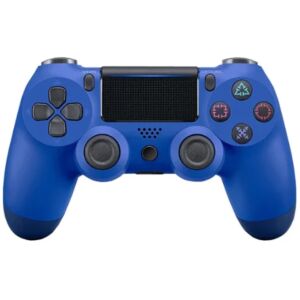 Macvi Doubleshock 4 kék vezeték nélküli kontroller PS4-hez, PS TV-hez, PS Now-hoz - Macvi