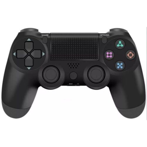 Macvi Doubleshock 4 fekete vezeték nélküli kontroller PS4-hez, PS TV-hez, PS Now-hoz