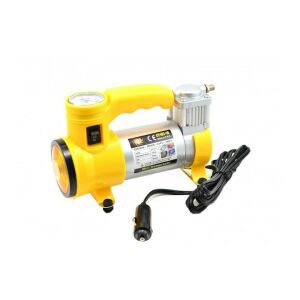 Macvi® FOXMAG24 autós kompresszor, 12V, 150 PSI, 35L/min, sárga, teljesítmény és hatékonyság nagy járművekhez