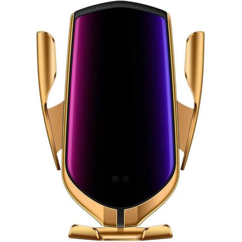 Macvi® autós tartó mobiltelefonokhoz vezeték nélküli töltővel és intelligens érzékelővel Intelligens érzékelő R1, USB, gyorstöltés funkcióval