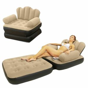 Macvi XL 2 az 1-ben felfújható fotel és lábtartó szett beltéri és kültéri használatra - Macvi