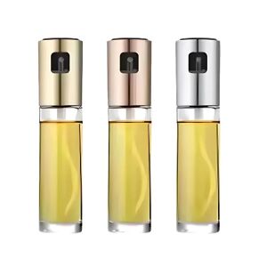 Macvi® szórófejes palack olívaolajhoz, 100 ml, átlátszó üveg, finom permet az egészséges főzéshez, adagoláshoz