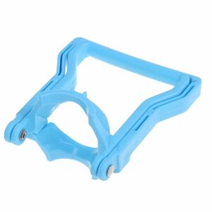 Macvi® fogantyúkészlet palackokhoz és lombikokhoz, erős műanyag, 14,2 x 12,8 cm, sárga és kék, ergonomikus, könnyen használható.