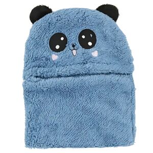 Gyermek Macvi® 2 az 1-ben balaclava, állatvilág témájú, mosolygós pandamackó, 1-5 éves korig, kék