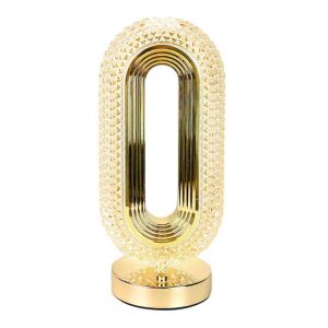 Macvi® elegáns kristály asztali lámpa, 3 szín, érintésvezérlés, USB újratölthető, modern akril