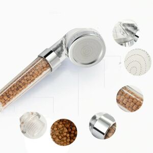 Macvi® Zuhanyfej kristálygolyókkal a víztisztításhoz