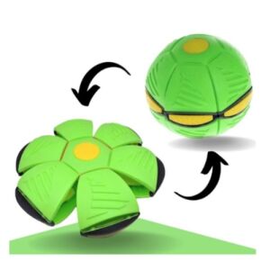 Macvi® Interaktív robbanó labda korong alakban, világítással, zöld