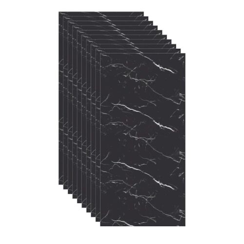 Macvi Márvány Hatású Falpanelek, AD-013, 30x60cm, Fekete Márvány Mintázat