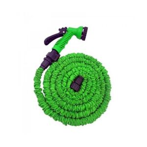 Macvi® Hosszabbítható kerti tömlő multifunkciós öntözőfúvókával, 60m hosszú, zöld
