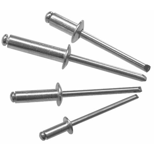 4mm x 10mm alumínium szegecs, közeli kép - Szegecs