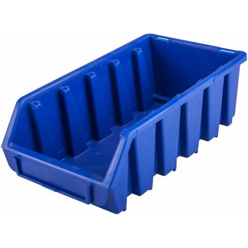 Kék műanyag tároló doboz, Ergobox, 161x116x75 / 125x75x65 mm - Szerszám és alkatrész rendszerező