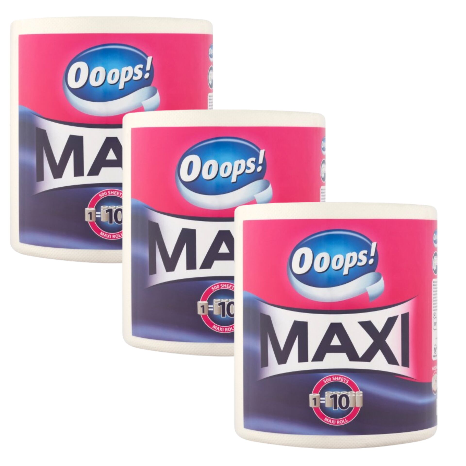 E-shop Ooops! Maxi 2-vrstvový papierový uterák pre domácnosť 3x1 rolka