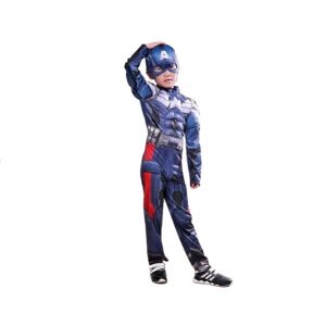 Карнавален костюм на Капитан Америка с мускули, Marvel, 5-7 години, 110-120 см