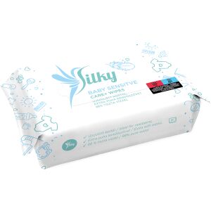 Silky Sensitive 65 lapos visszazárható ápoló baba törlőkendő