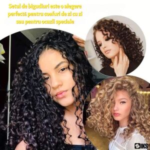 SIKS hajcsavarók előtte-utána eredmények, göndör frizurák - Hajcsavaró