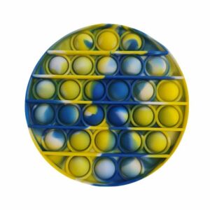 SIKS Pop It Now kerek stresszoldó játék, többszínű szilikon buboréknyomkodó - Logikai játék