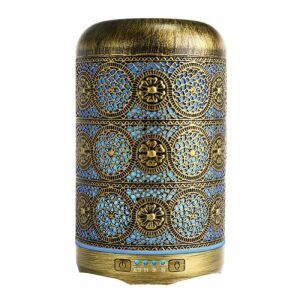 SIKS bronz ultrahangos aroma diffúzor 7 színű LED lámpákkal - Levegőkezelés