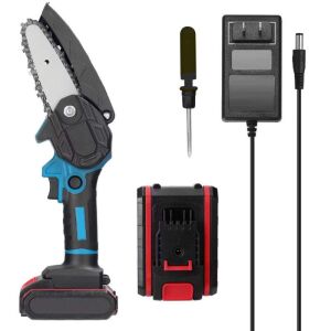 SIKS Mini Elektromos Láncfűrész Akkumulátorral, Töltővel és Csavarhúzóval - SIKS