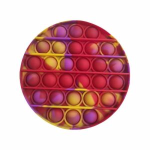 SIKS Pop It Now kerek stresszoldó játék, sárga, piros és lila - Logikai játék