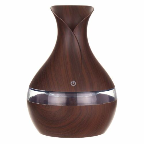 SIKS ultrahangos párásító aromaterápiás diffúzor, 300 ml, sötét fa