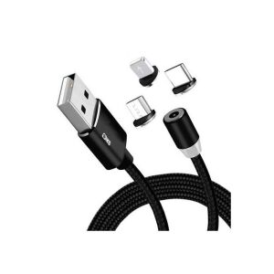 SIKS 3 az 1-ben mágneses töltőkábel Lightning, Micro-USB és USB-C csatlakozókkal - SIKS